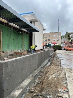 Entrance concrete ramp Entrance concrete ramp